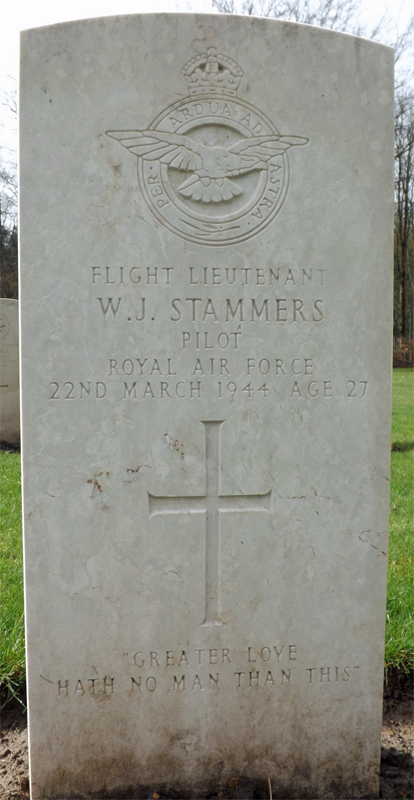 F/Lt Wilfred Jack Stammers<br /><br /><br />died on active duty - March 22nd, 1944